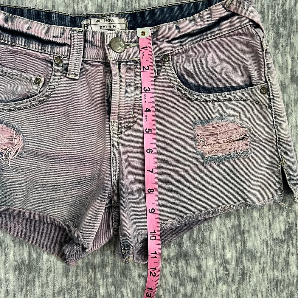 Free People denim shorts